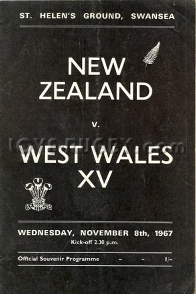 West Wales New Zealand 1967 memorabilia